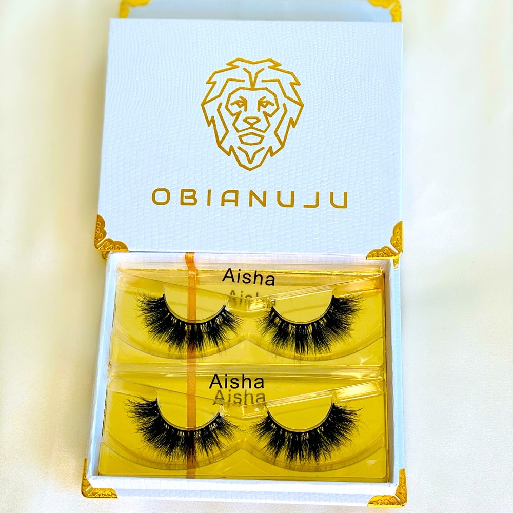 Luxury Mink Lashes “Aisha” Lashes by OBIANUJU Beverly Hills